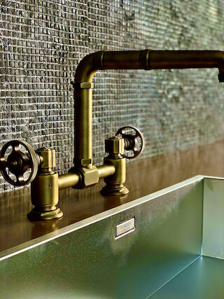 Nahaufnahme Wasserhahn